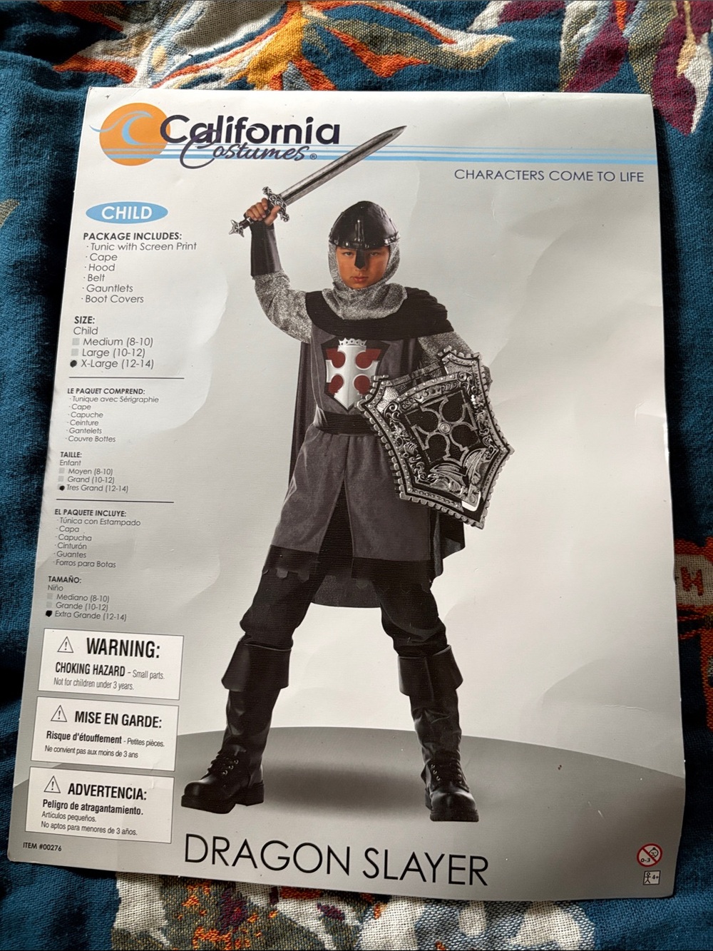 California Costumes Kids Dragon Slayer Costume - Black & Gray